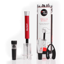 Load image into Gallery viewer, Sip Eazy YOUR MUST HAVE RED PREMIUM AIR PUMP WINE BOTTLE OPENER 4 Piece Gift Pack